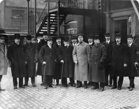 Русская делегация и британские дипломаты. 1916